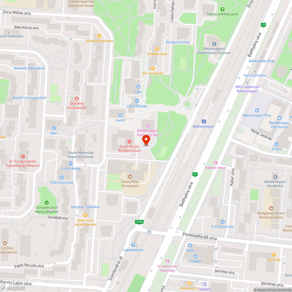 Botlásveszélyes járda bejelentés helye