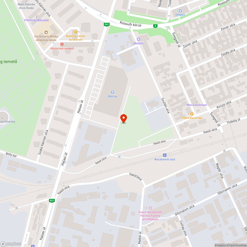 Gödrös, víztócsás földút bejelentés helye