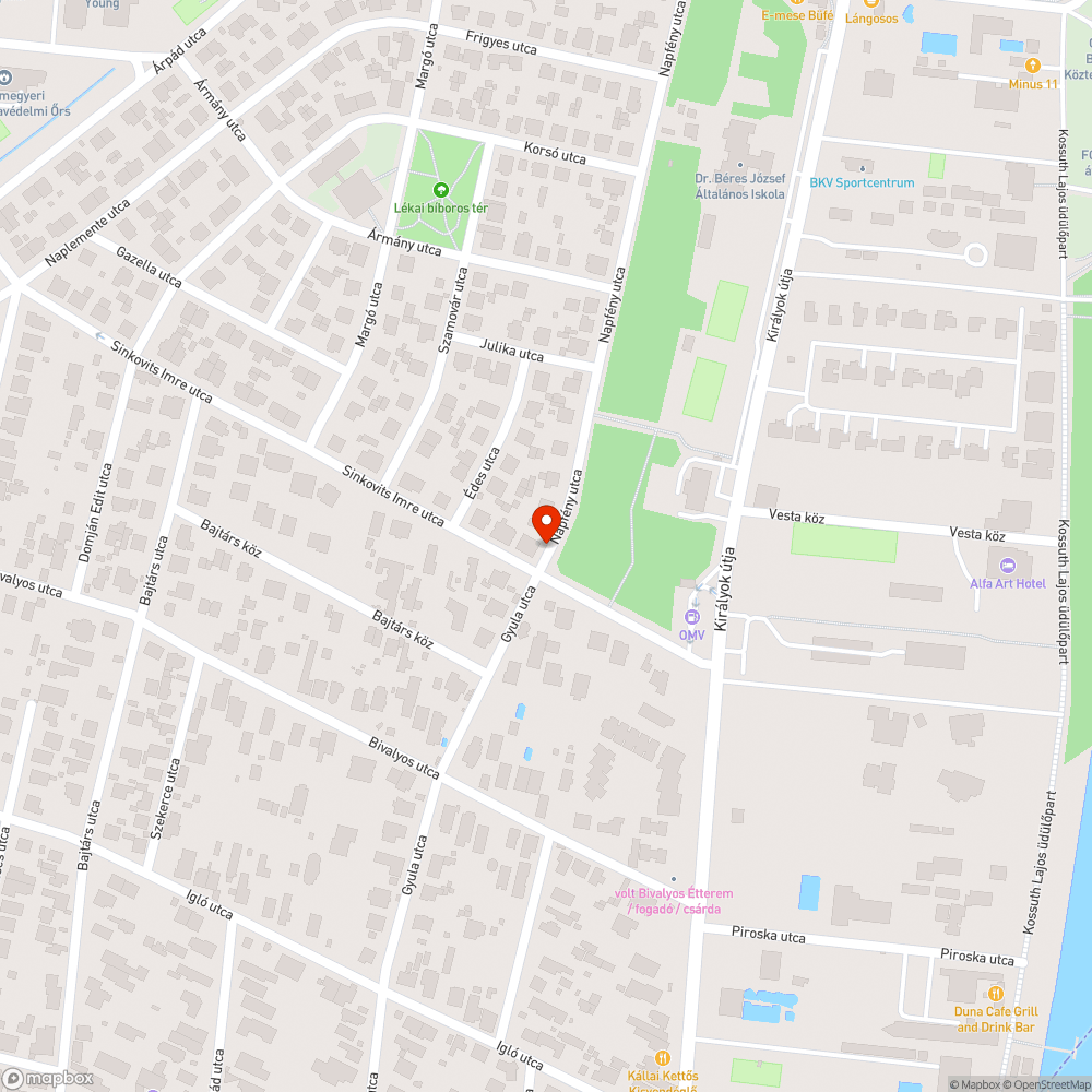 Sötét az utca vége bejelentés helye