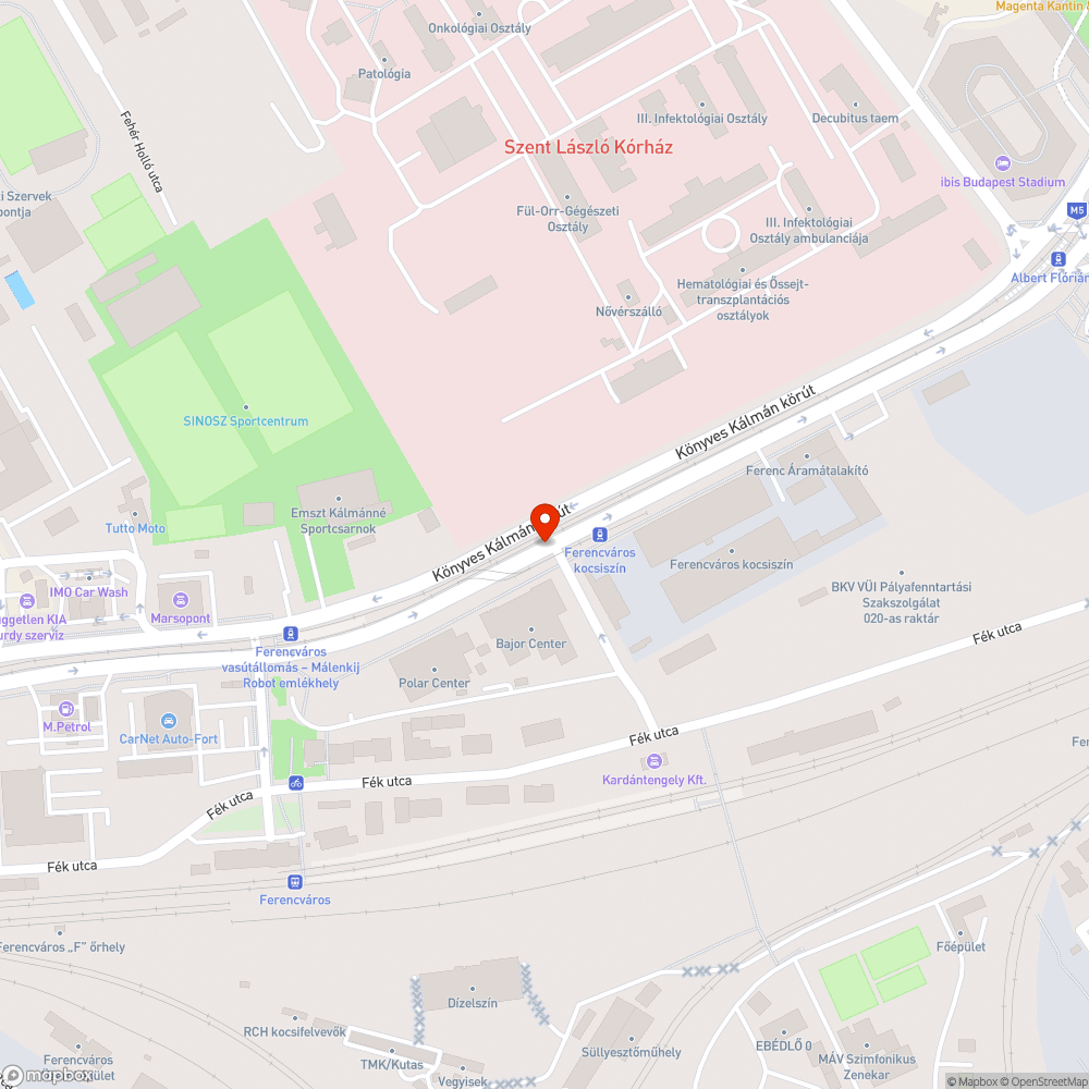 Sűllyedt vizes aknák bejelentés helye