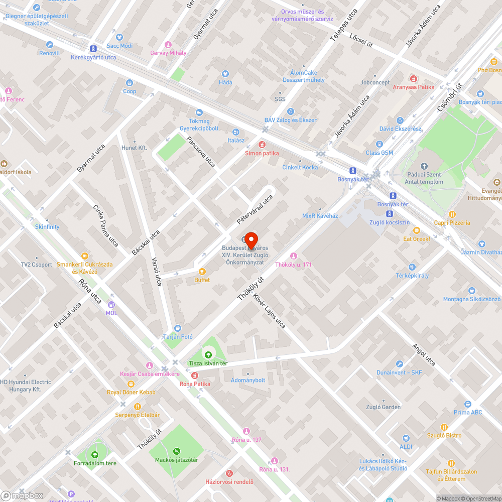 El nem takarított csúszós falevél bejelentés helye