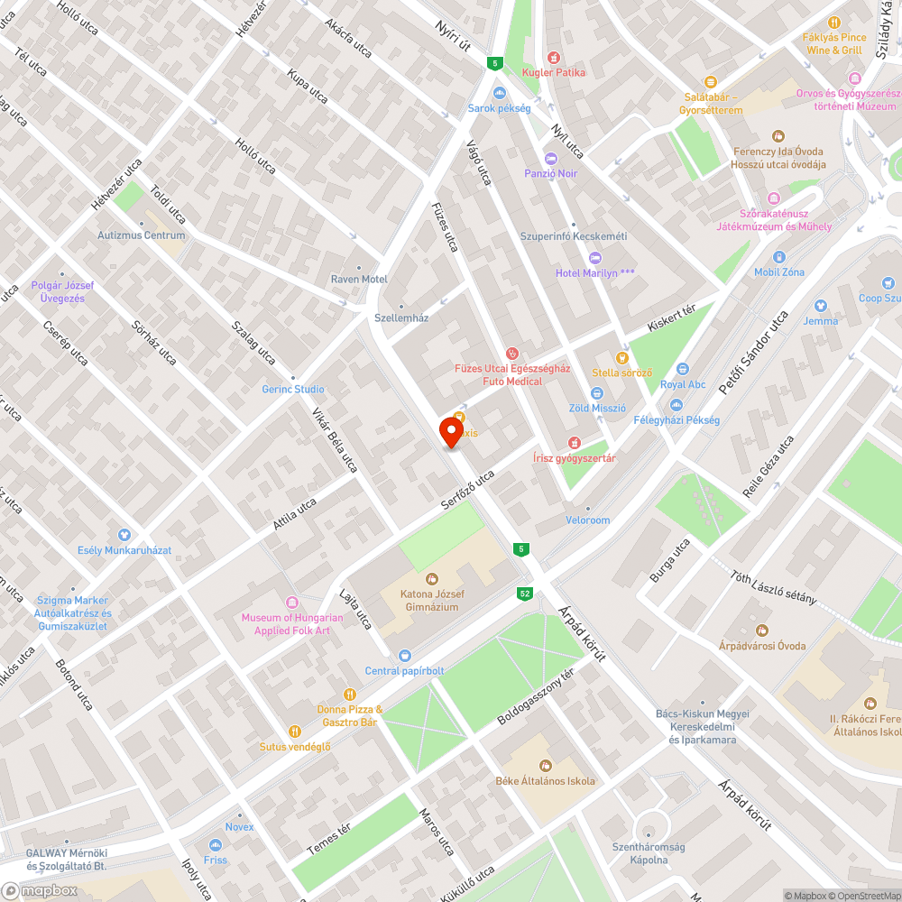 Felgyűrődött aszfalt bejelentés helye