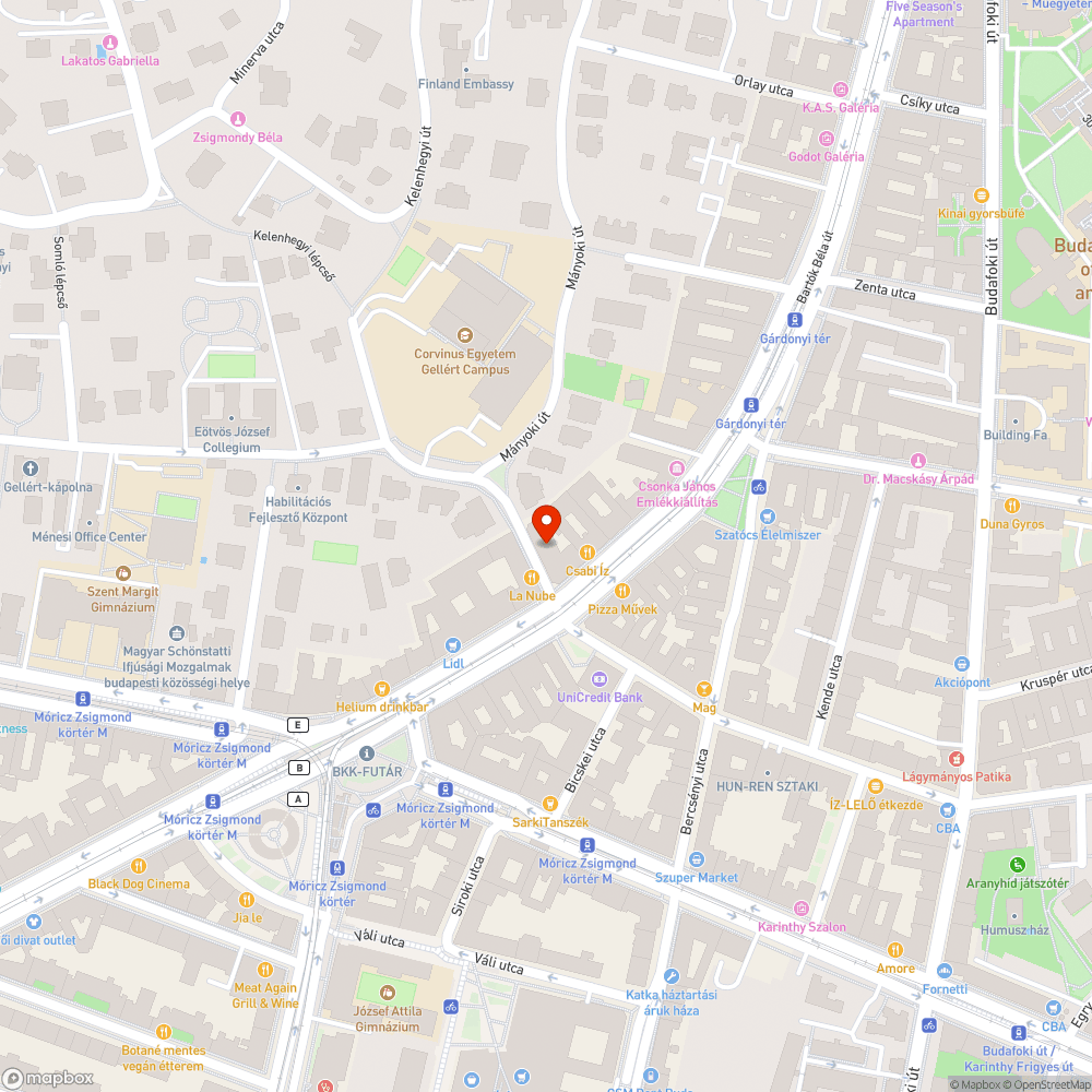 Illegális parkolás Bartók Béla Ménesi út bejelentés helye