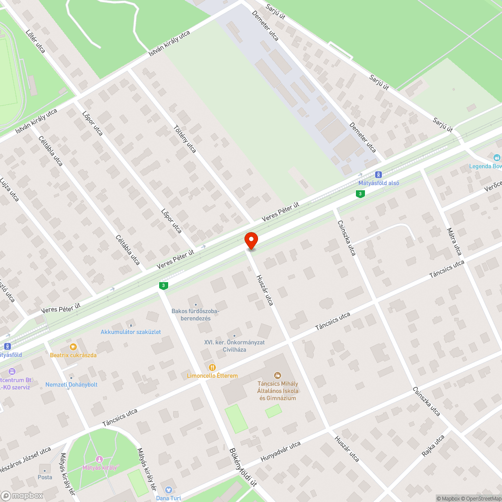 Ferde, balesetveszélyes poller bejelentés helye