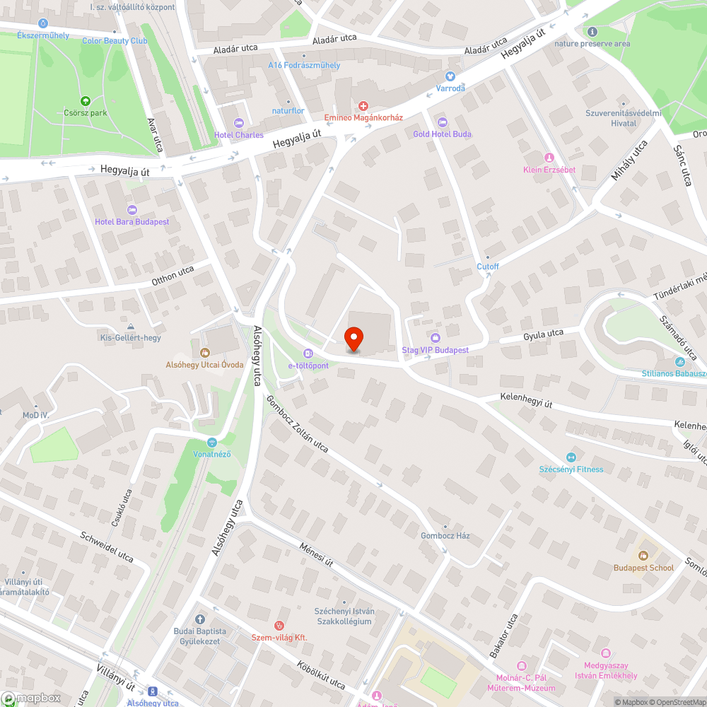 Belógó növényzet bejelentés helye