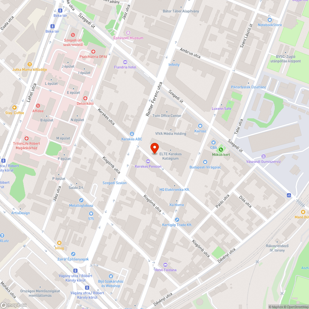 Kátyú a fedél mellett bejelentés helye