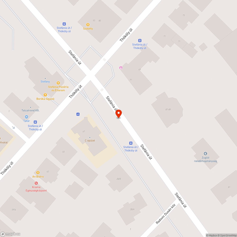 Sérült korlát bejelentés helye