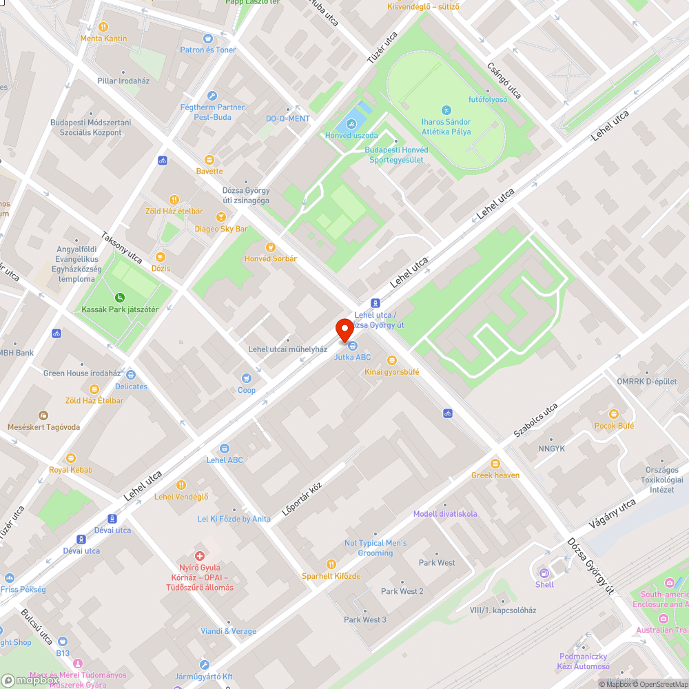 Kidőlt oszlop bejelentés helye