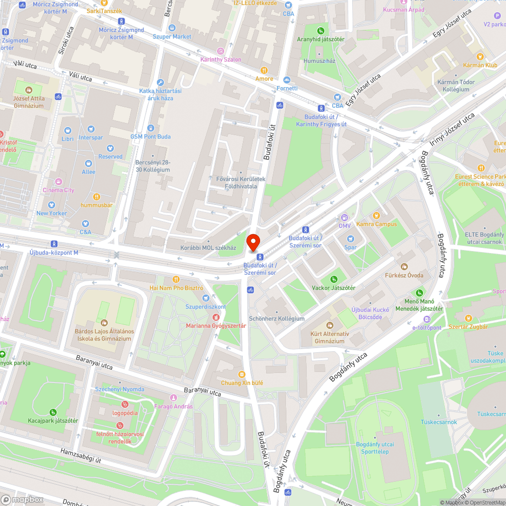 Útfelújítás miatti akadály bejelentés helye