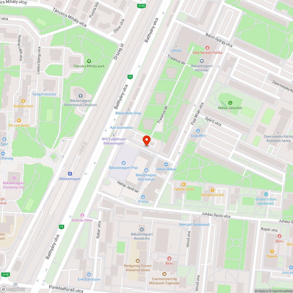 Leesett bejelentés helye