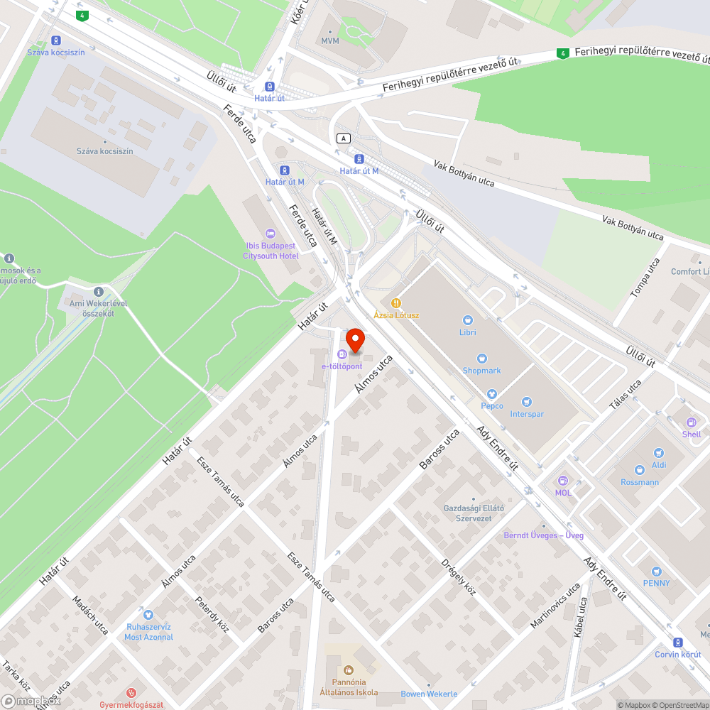 Hibás, balesetveszélyes útszakasz. Súlyos aszfalt hibák. bejelentés helye