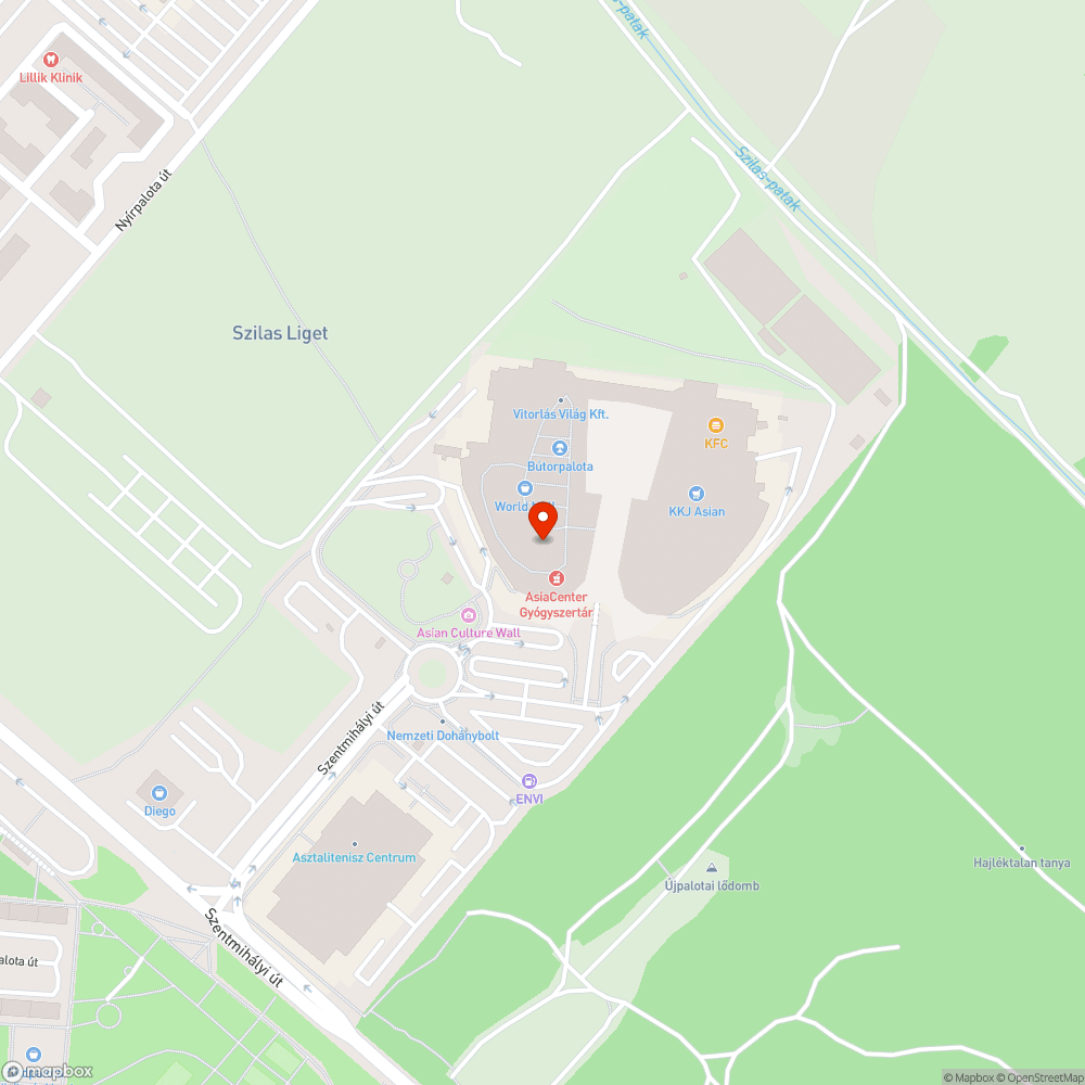 Elhagyott jármű ÁzsiaCenter parkolóban bejelentés helye