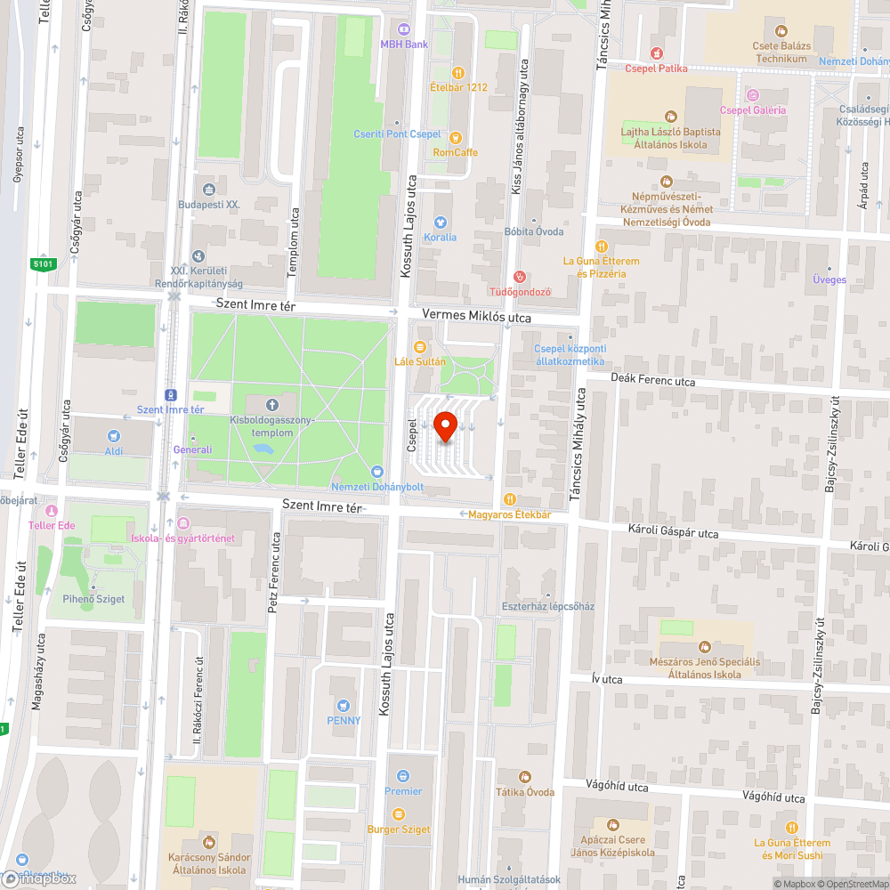 Eltört leszállásjelző bejelentés helye