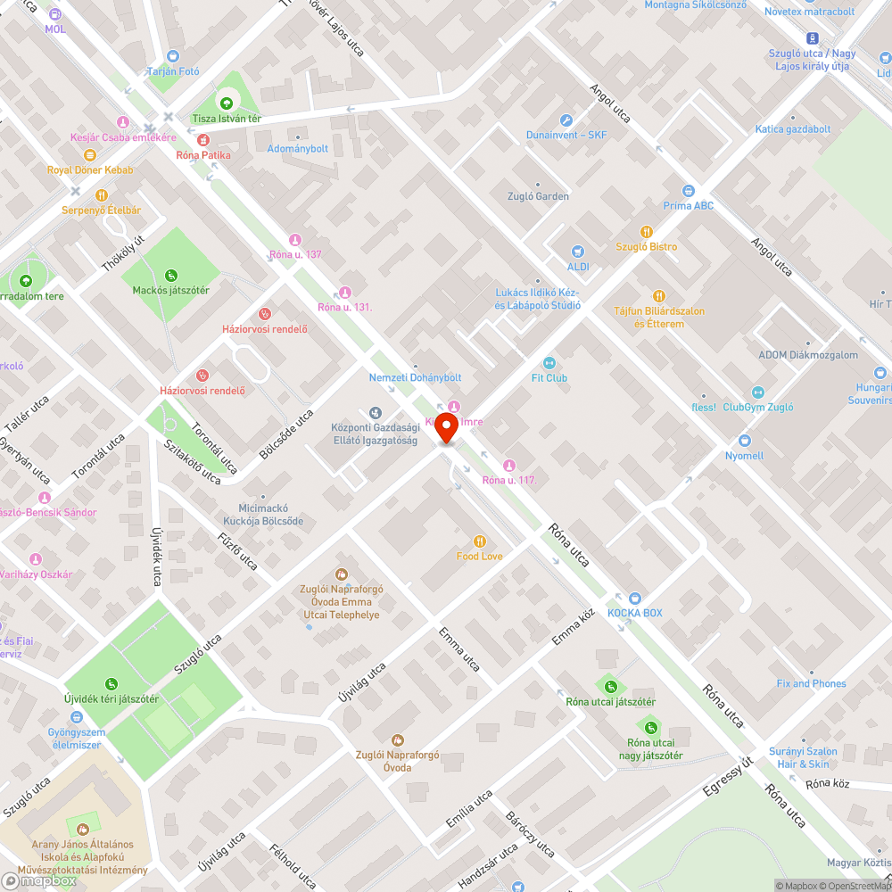 Ferde tábla bejelentés helye