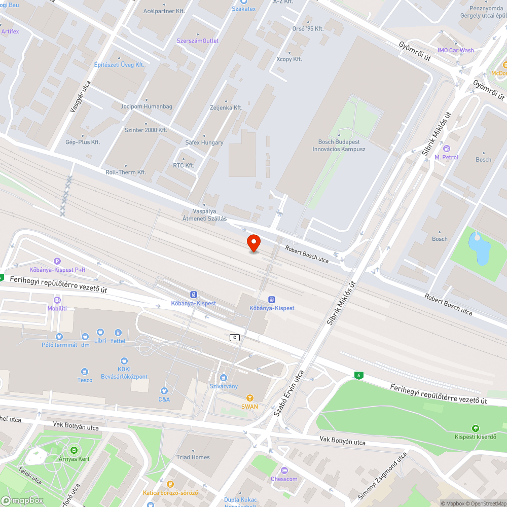 Meghajlott pad bejelentés helye