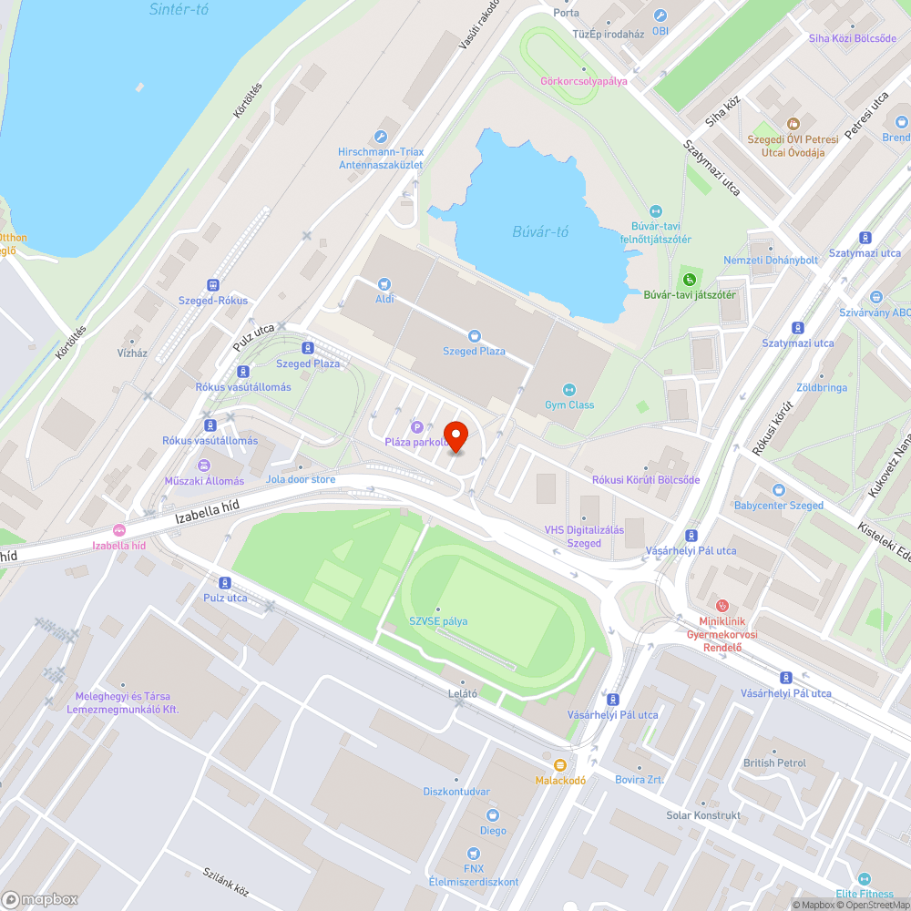 Elhagott jármű helyet foglal a parkolóban bejelentés helye