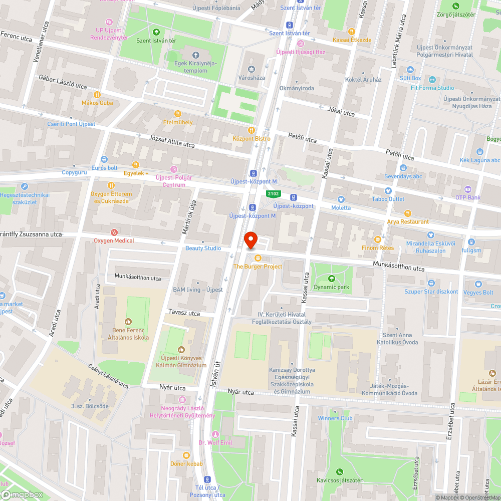 Balesetveszélyes kátyúk bejelentés helye