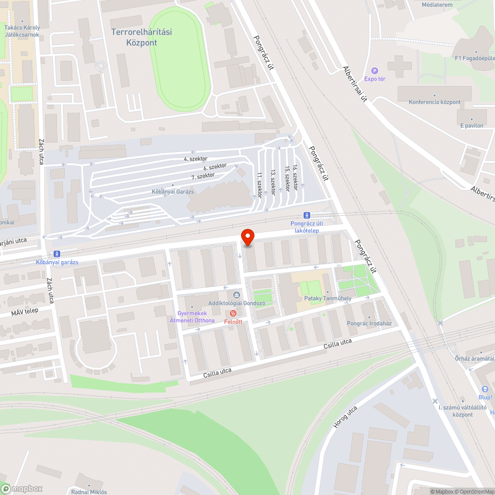 Elhagyott autó bejelentés helye