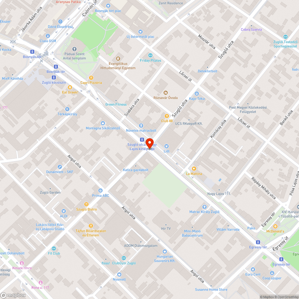 Hiányzó fényterelő bejelentés helye