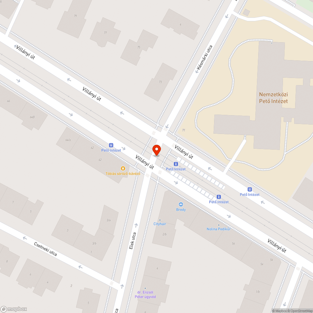 Járdasziget kövezete hiányos bejelentés helye