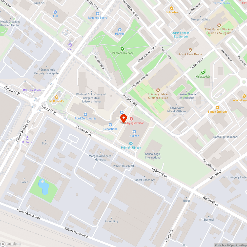 Sötét a közvilágítások az Auchannál bejelentés helye