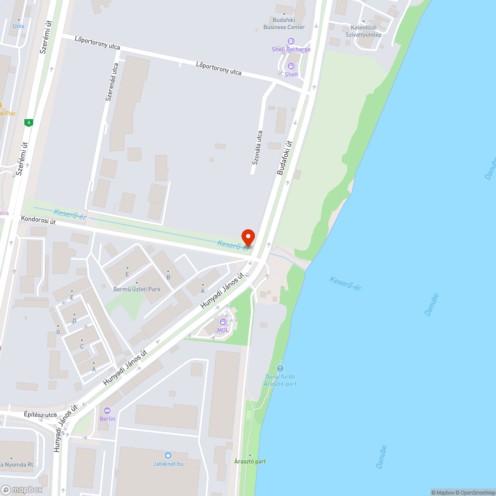 Ismeretlen átkelési lehetőség bejelentés helye