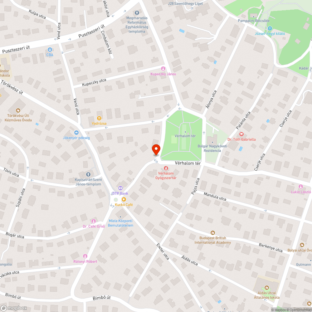 Zebra a játszótér, közpark mellett bejelentés helye