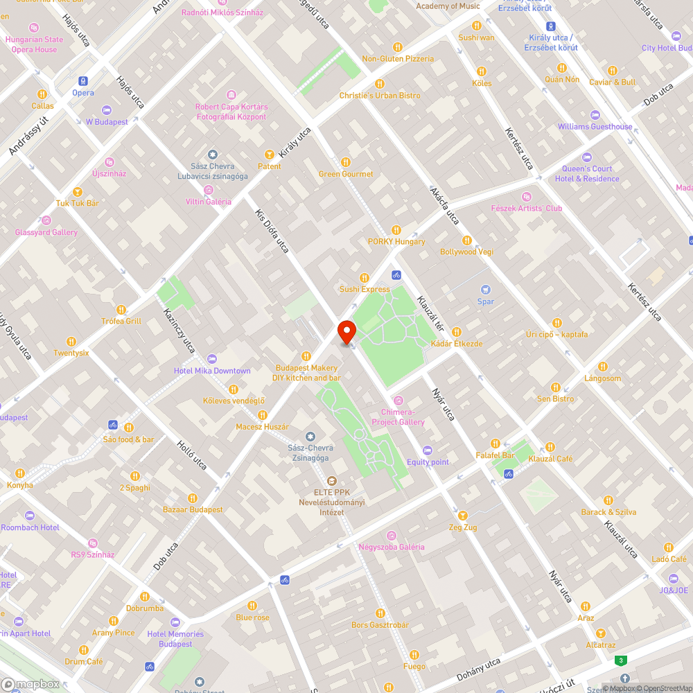 Klauzál tér kutyapark megrongált kerítés bejelentés helye