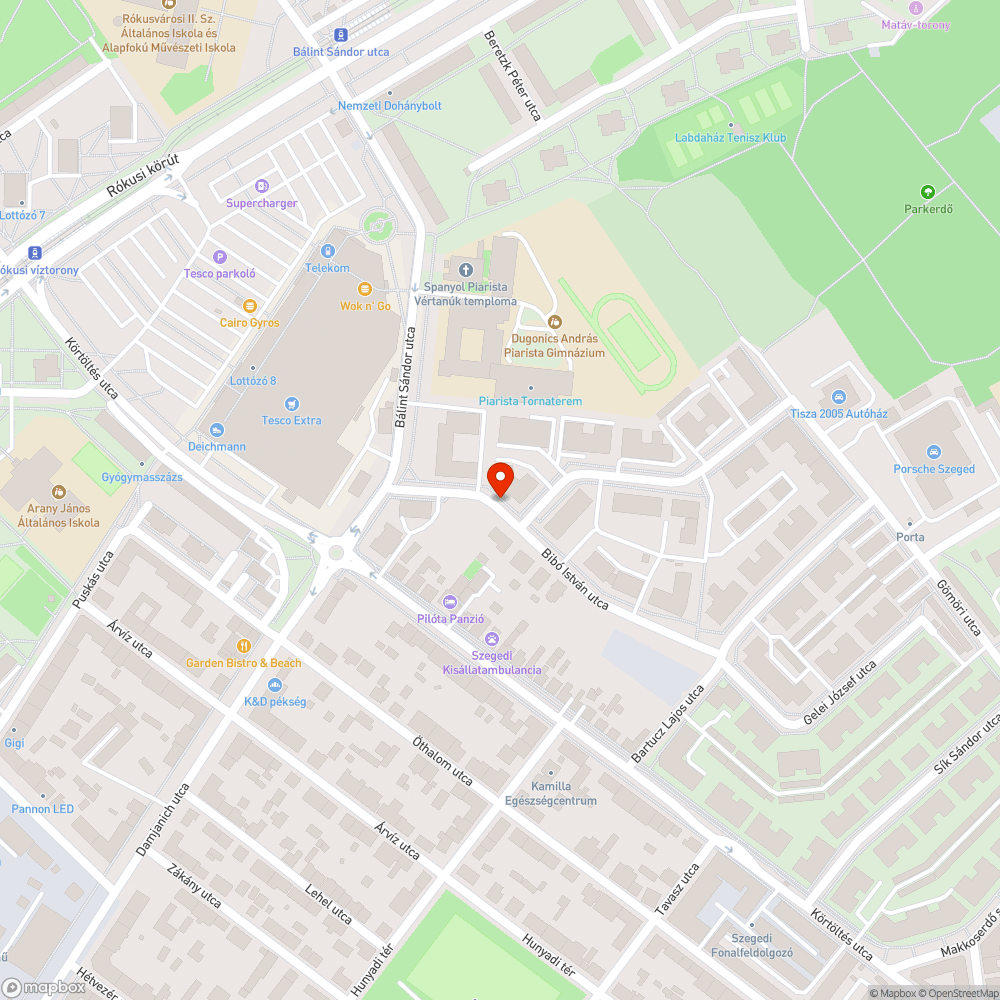 Elhagyott jármű bejelentés helye