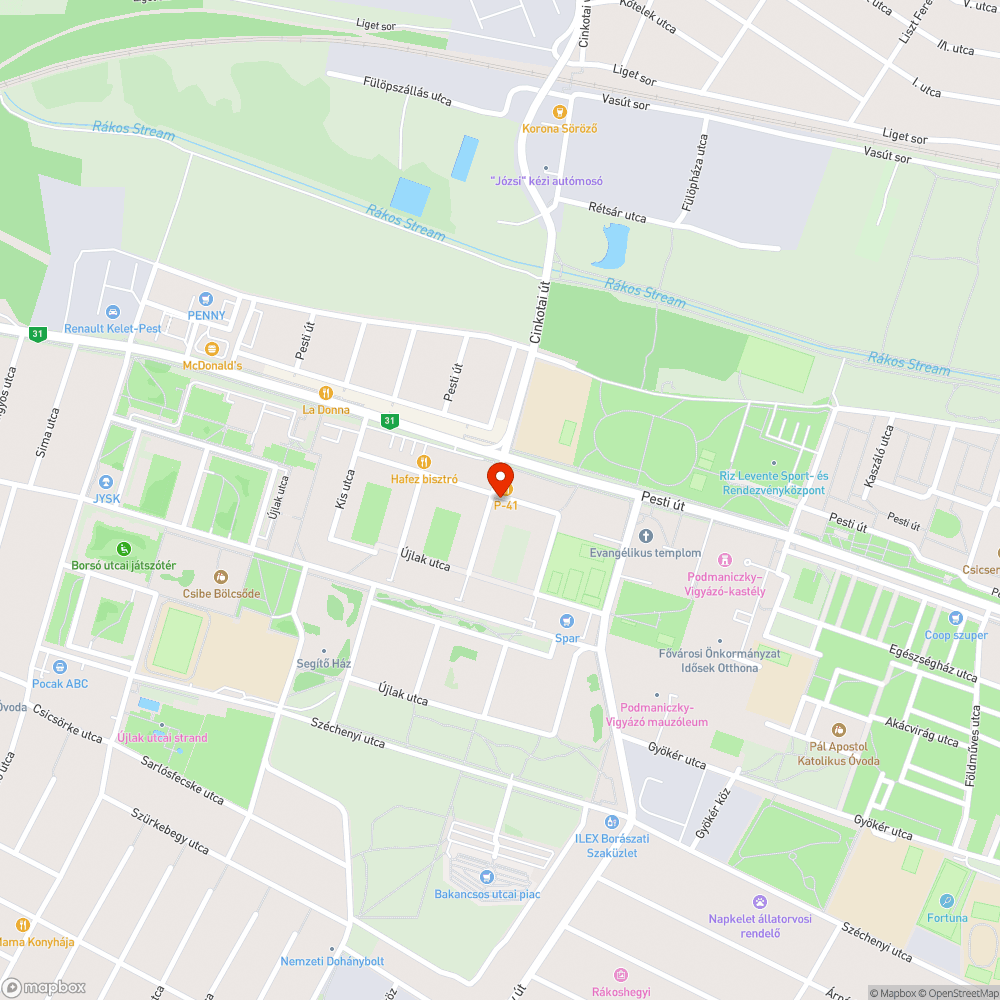 Tősarj bejelentés helye