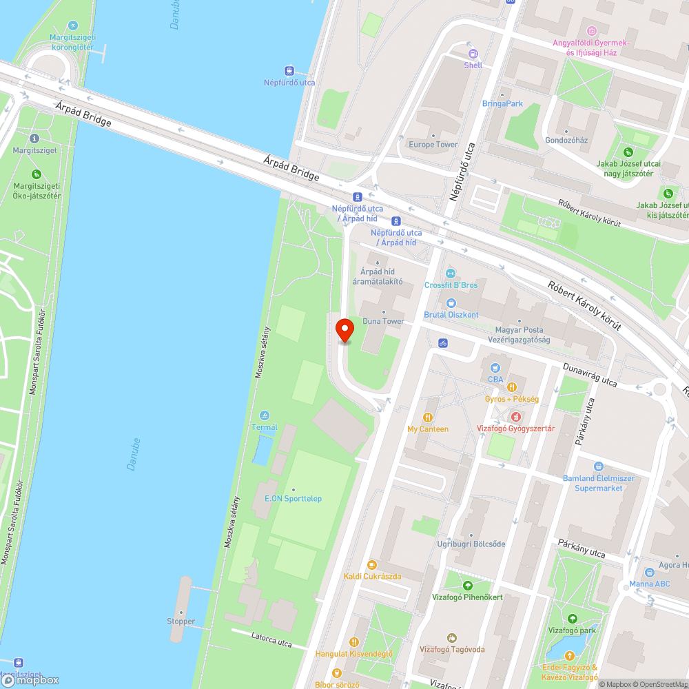 Árpád híd Pest szemét bejelentés helye