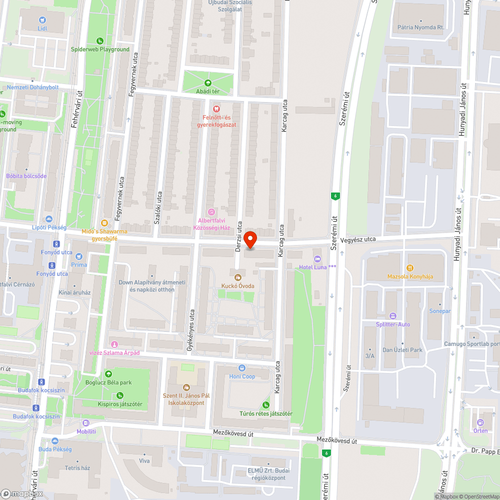 Botlásveszélyes fedél bejelentés helye