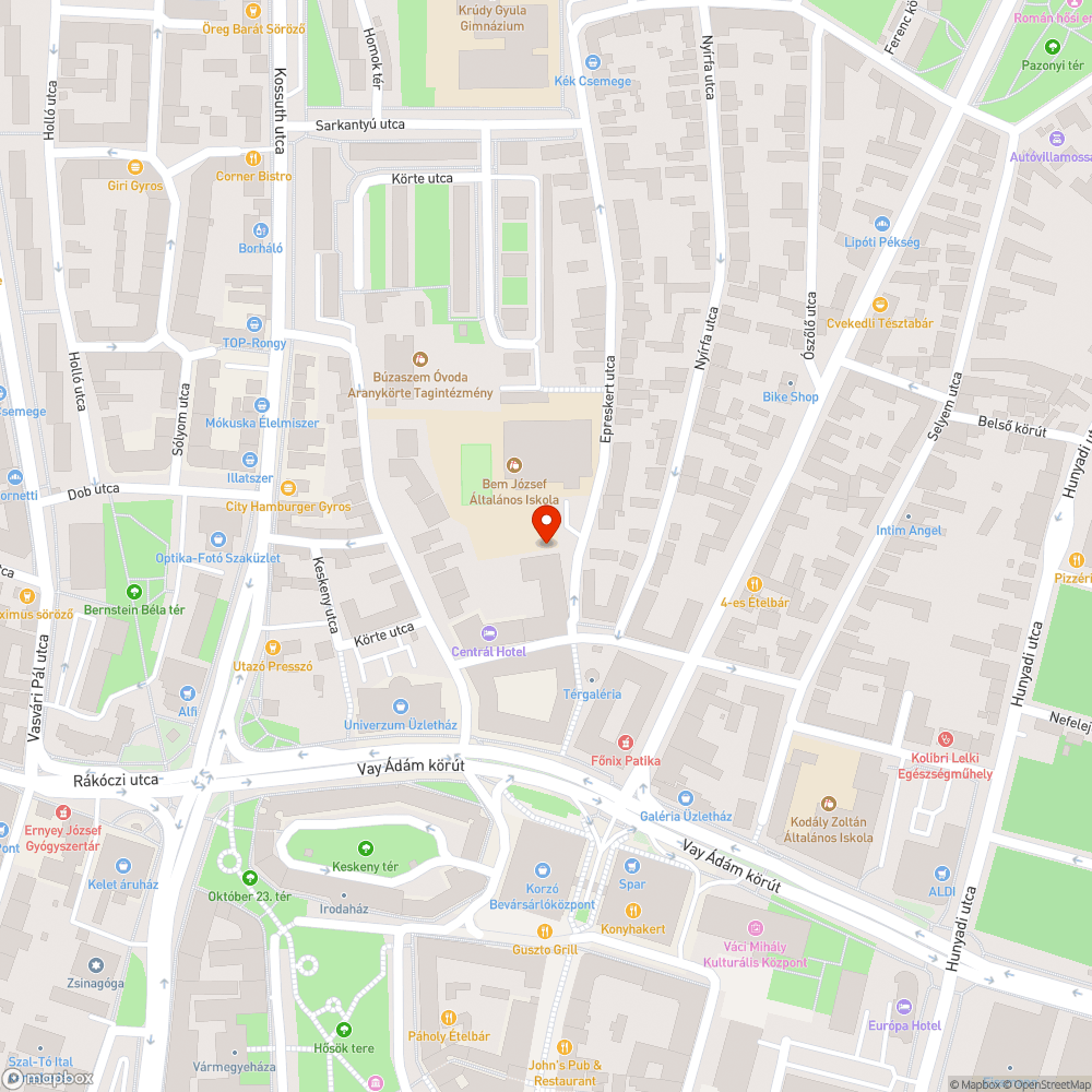 Zöldfelületen parkolás bejelentés helye