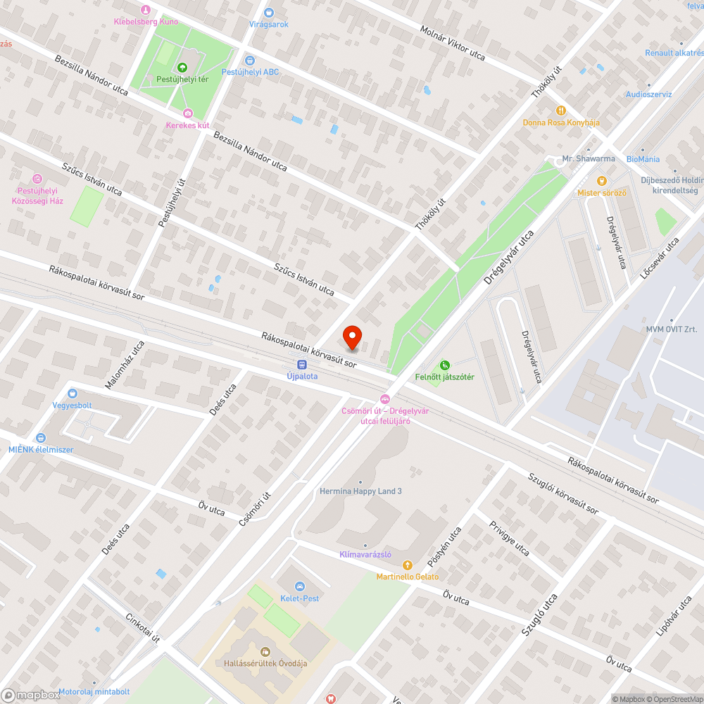 Gyalogos forgalmat nem biztosítja semmi sem bejelentés helye