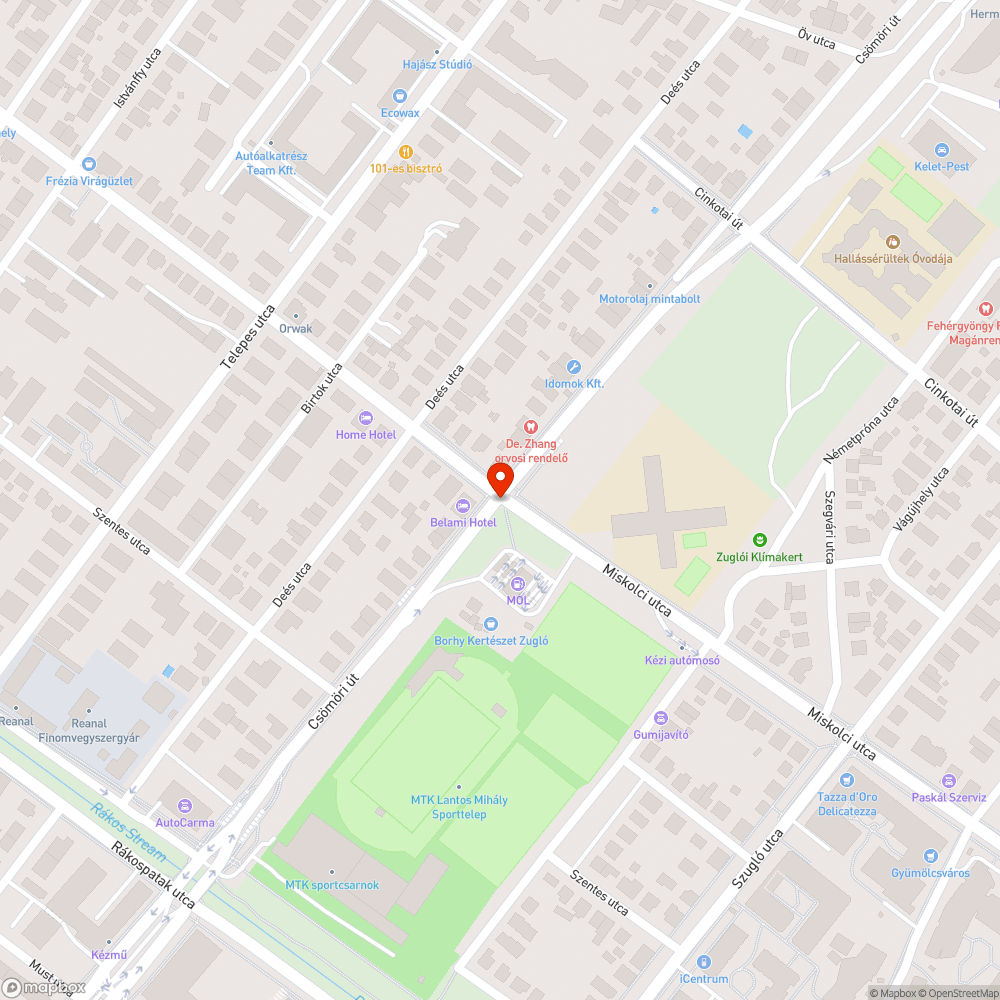 Zebra közelében parkol bejelentés helye