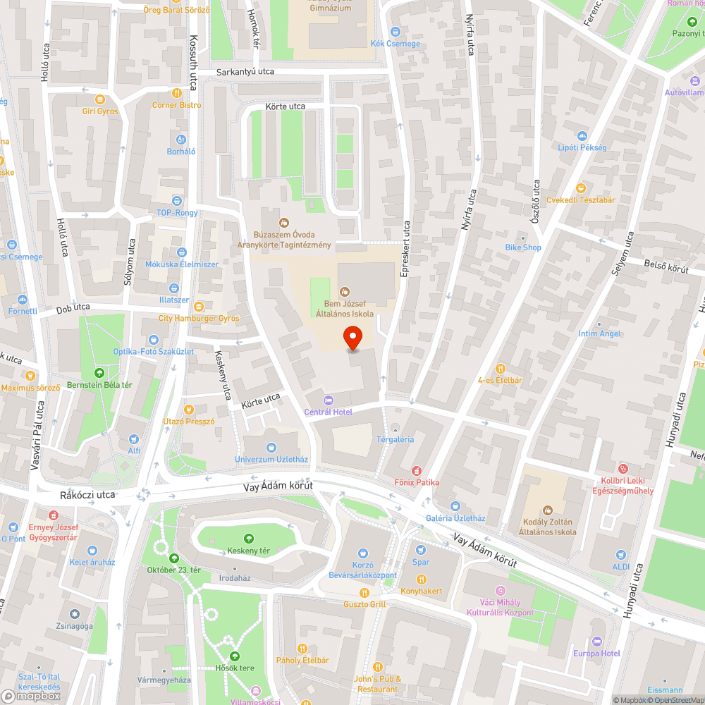 Vízóra aknákon parkolás bejelentés helye