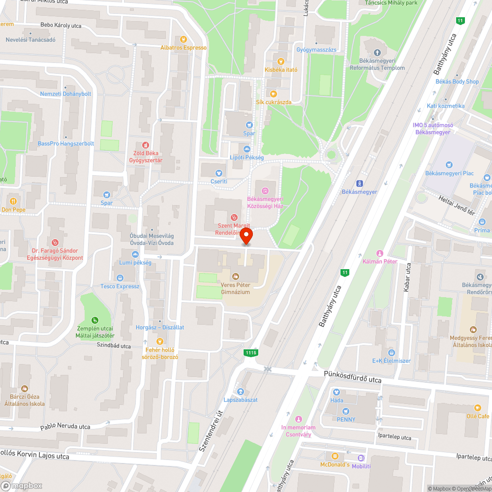 Kiégett 1 db lámpa bejelentés helye