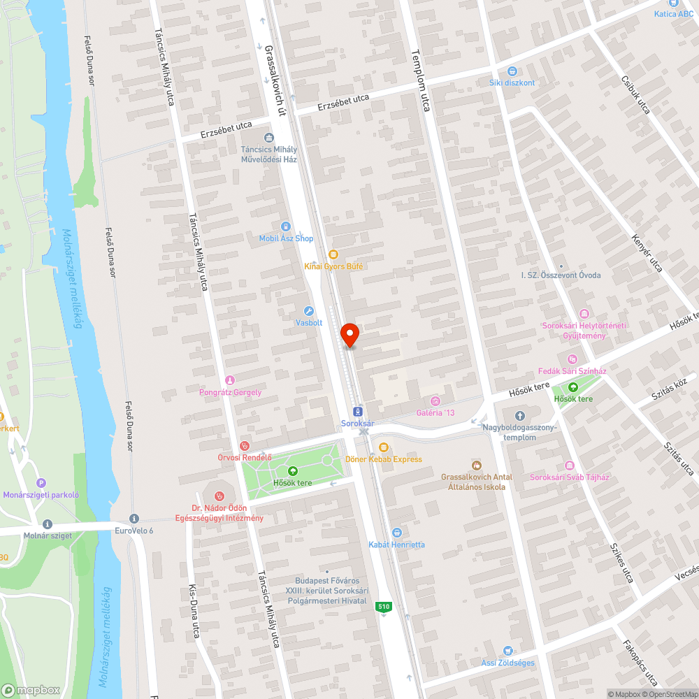 Leglehangolóbb posta bejárat, Soroksár bejelentés helye