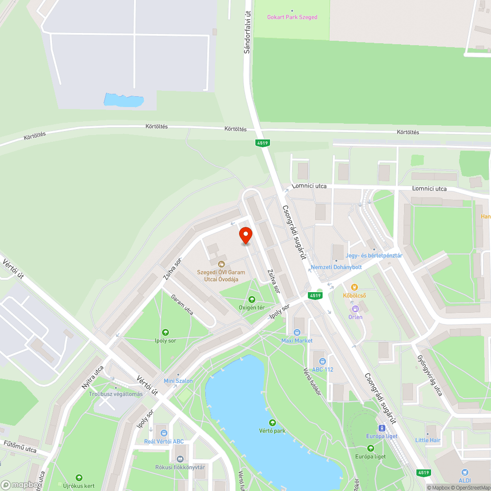 Kicsi vagy ritkán ürített szemetes bejelentés helye