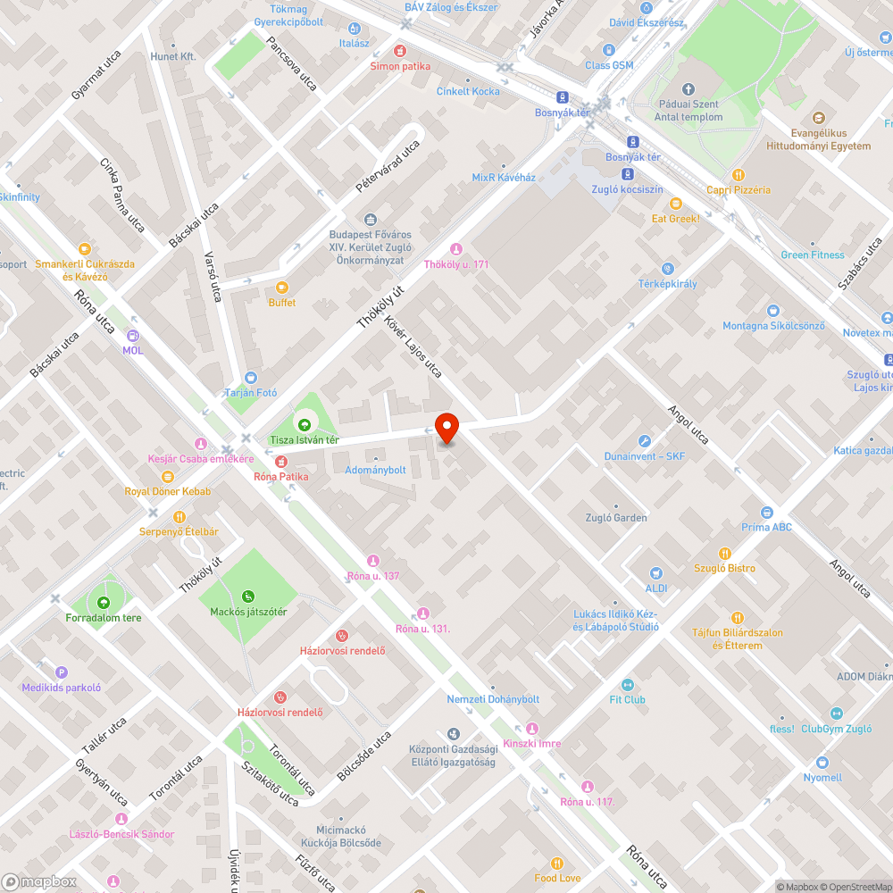 kátyú bejelentés helye