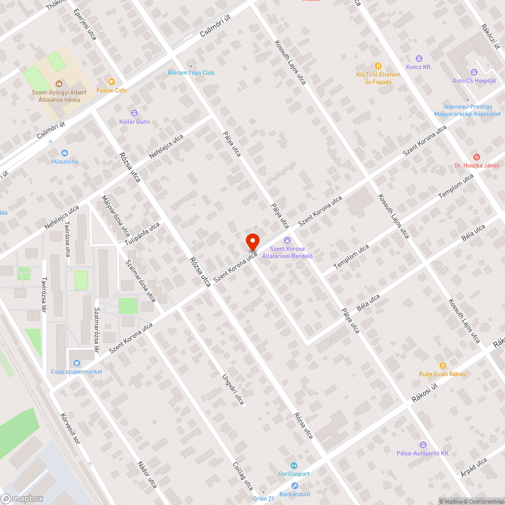 Kiégett lámpa bejelentés helye