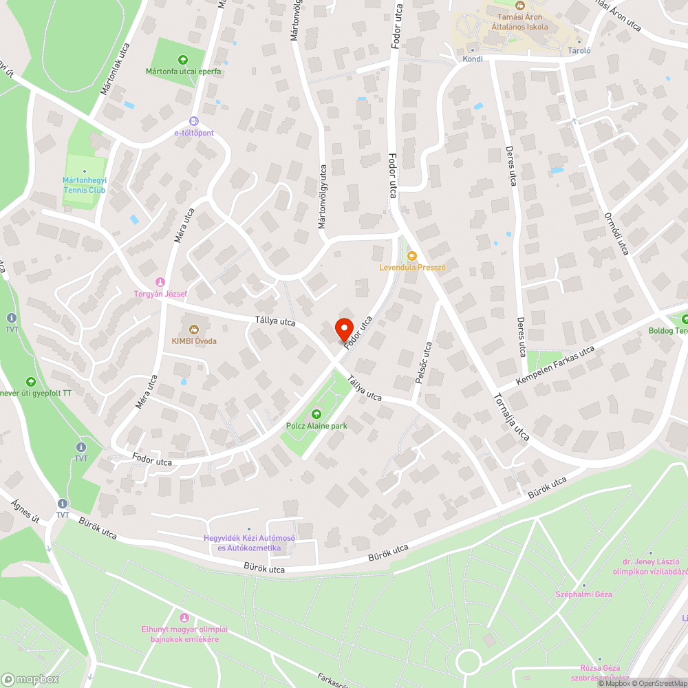 Elhagyott auto bejelentés helye