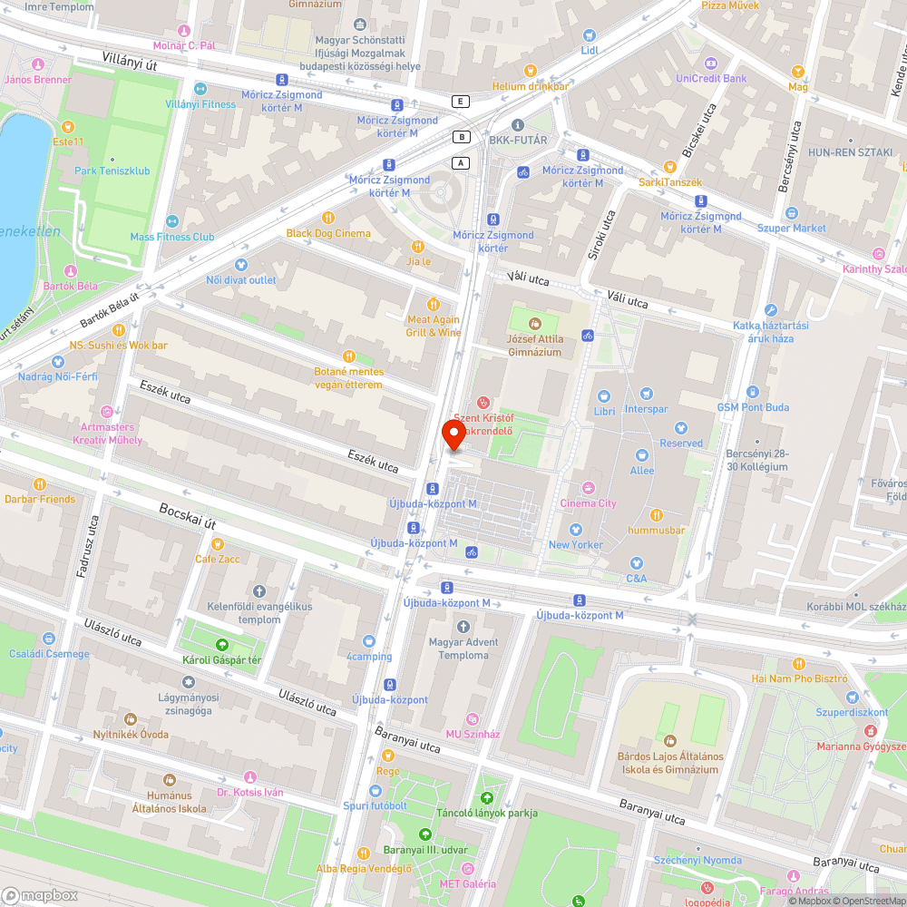 Tűzoltási terület beparkolása a Fehérvári piacnál bejelentés helye