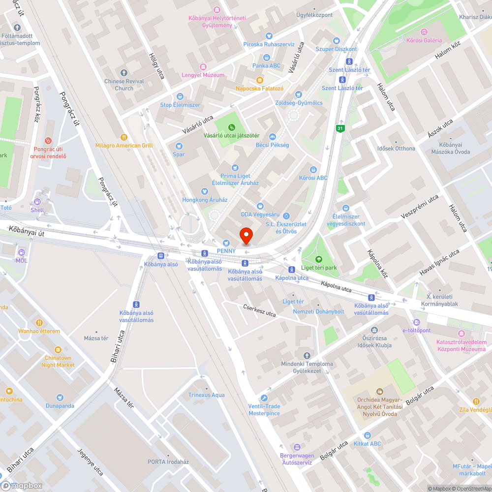 Még mindig Kőbánya alsó - Liget tér bejelentés helye