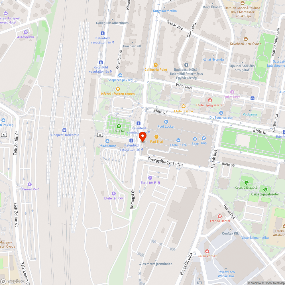 Autókihajtás bejelentés helye