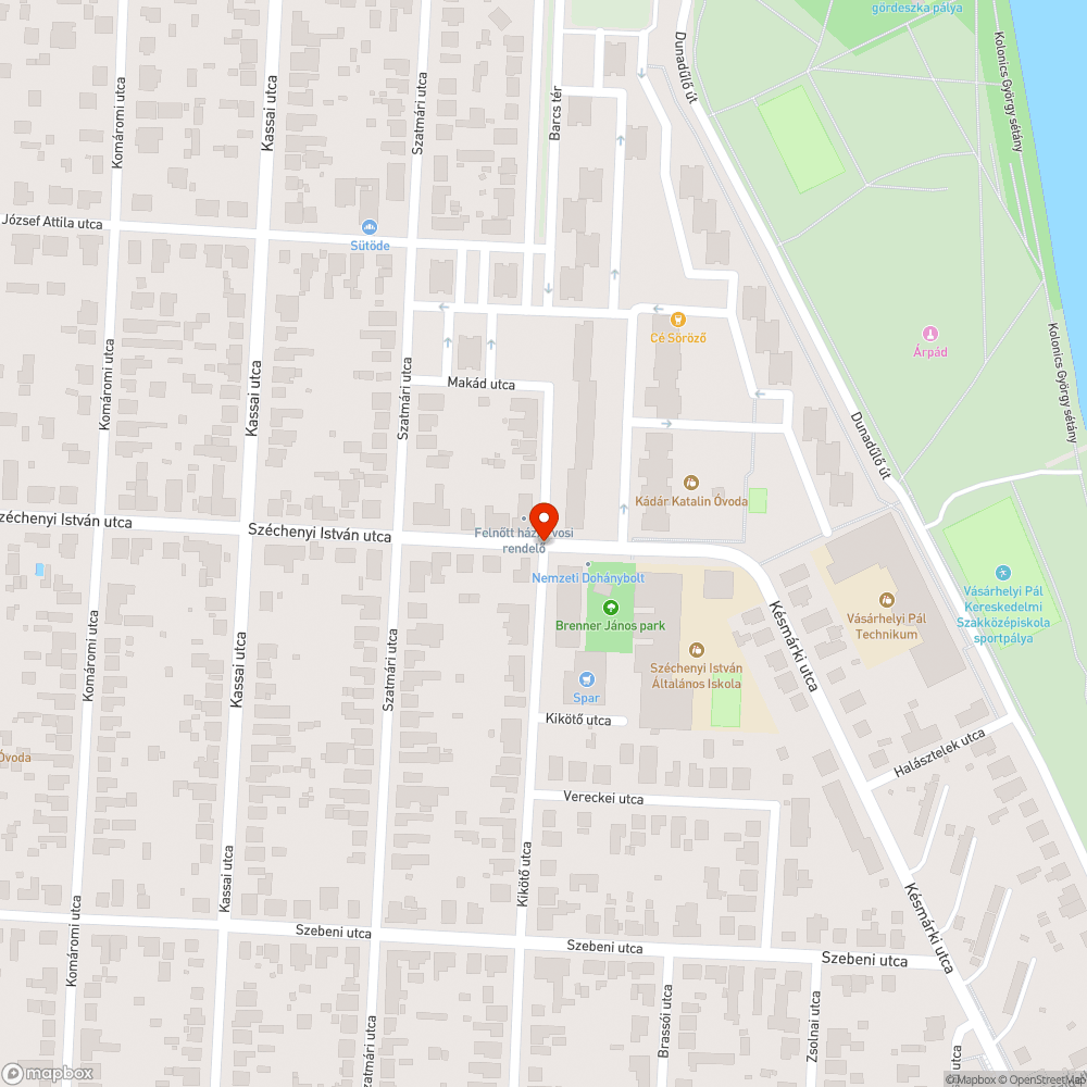 Beszakadt útburkolat bejelentés helye