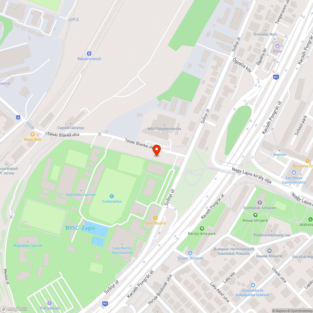 Elhagyott roncs bejelentés helye