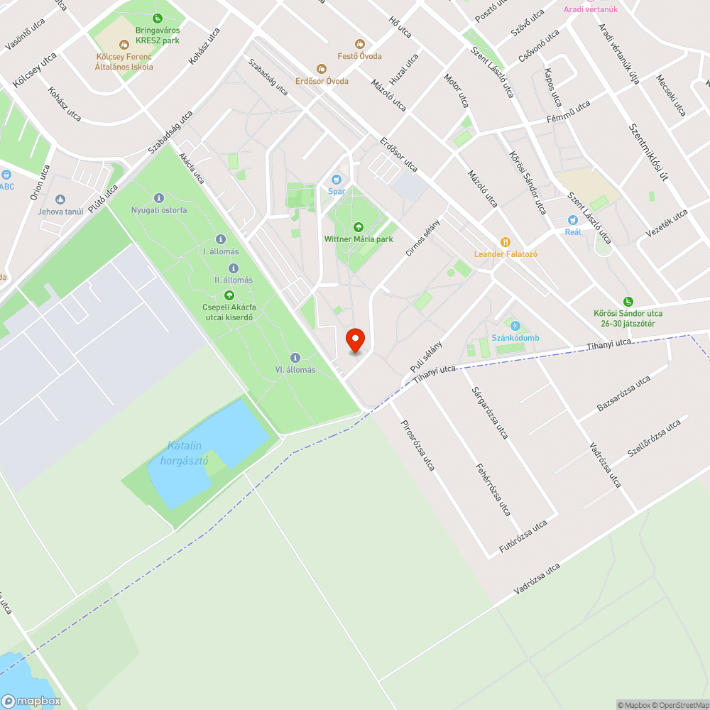 Kiégett lámpa bejelentés helye