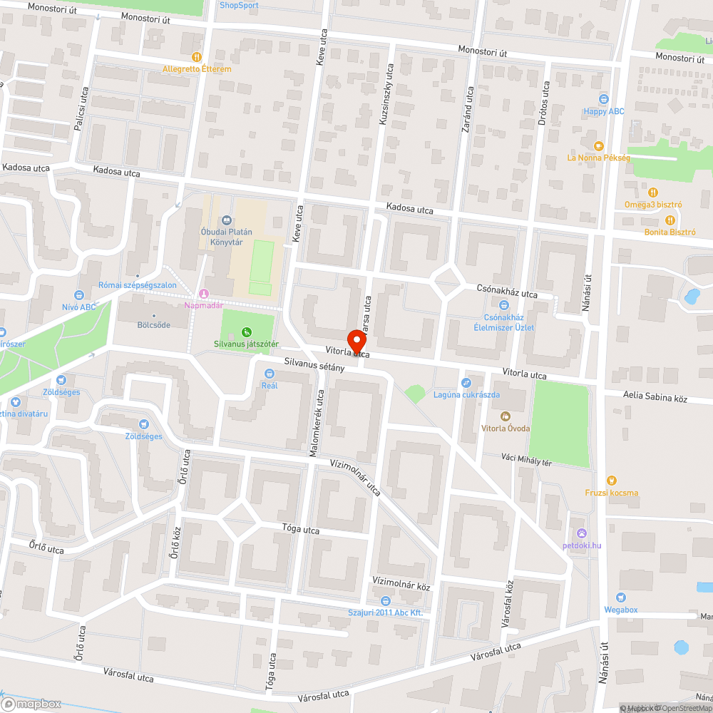 Elhagyott autó bejelentés helye