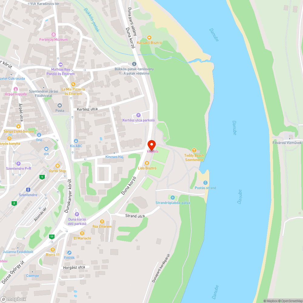 Albánia Szentendrén bejelentés helye